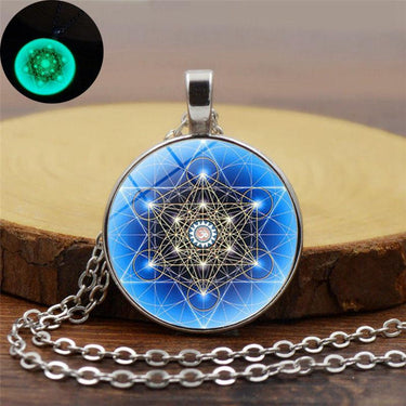Sacred Geometry Glowing Pendant Necklace